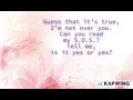 Download Lagu S.O.S - Shania Yan’s Notebook Lyrics