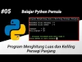 Program Menghitung Luas dan Keliling Persegi Panjang - Python Dasar