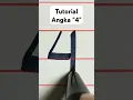 Download Lagu Cara menulis angka 4 #tutorial #angka #empat #4k #numbers #menulis #trending #tulisantangan #art #fy