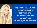 Miranda Lambert ~ Tin Man (Lyrics)