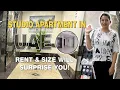 Studio Apartment Tour in UAE Rent Size Full Empty Apartment Walkthrough