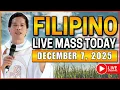 SUNDAY FILIPINO LIVE MASS TODAY ONLINE || DECEMBER 7, 2025 || FR. JOSEPH FIDEL ROURA