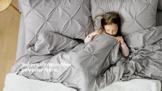 Bedsure Pinch Pleat Comforter