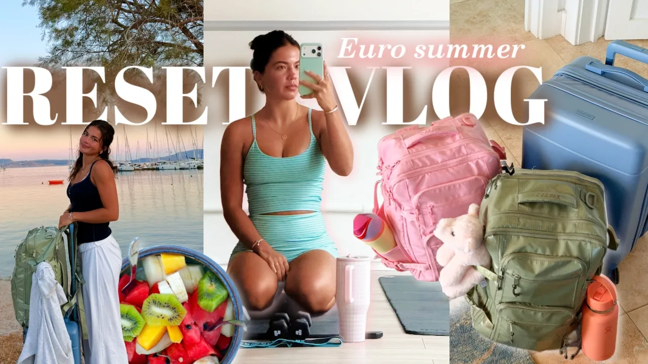 MUCH NEEDED TRAVEL RESET || Eating clean, unpacking, pilates, etc!