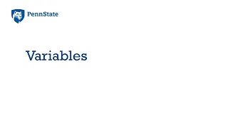 Variables