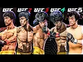 I Faced Bruce Lee On Every UFC Game MAX DIFFICULTY