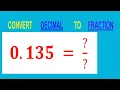 CONVERT DECIMAL 0 135 TO FRACTION