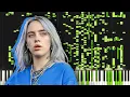 Billie Eilish - bad guy but plays piano after converting to MIDI file