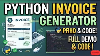Python Invoice Generator Professional PDF Automation Demo
