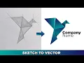 Create a Vector Logo From a Rough Sketch in Adobe Illustrator Tutorial Easy Tutorial