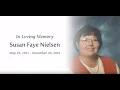 Funeral Service - Susan Nielsen