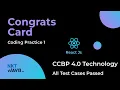 NXT WAVE CCBP 4 0 React Js Congrats Card Coding Practice 1 Solution