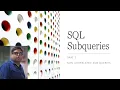 SQL Part 1 - Non-Correlated Sub-queries