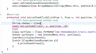 Android Application Development Tutorial 21 Finishing ListActivity