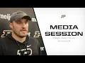 Coach Jake Trump Media Session Purdue Football