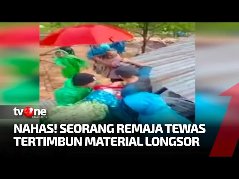 Detik-Detik Penyelamatan Remaja yang Meninggal Dunia Akibat Tertimbun Longsor