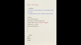 For each loop java for each loop loops java programming