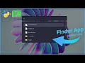 Source Code Python Desktop Finder App In PySide6 PyQt5