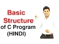 Basic Structure of C Program HINDI