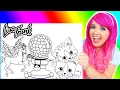 Coloring Lisa Frank Unicorn Cats Gumballs Coloring Pages Prismacolor Colored Pencils