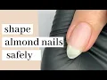 How-to Shape Almond Nails Safely