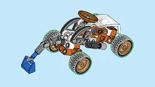 LEGO 412505 Instructions | Technic | Space Buggy | Space | Magazine Gift | LEGO TECHNIC 08/2025