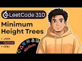 Minimum Height Trees LeetCode 310 Optimal TopologicalSort Java
