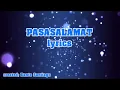Lagu Pasasalamat with lyrics