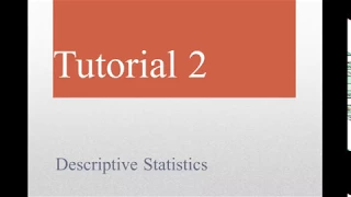 Stata Tutorial 2 Descriptive Statistics by Zina Nimeh