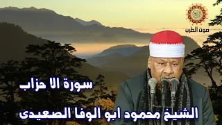 الشيخ محمود ابو الوفا الصعيدى سورة الا حزاب 