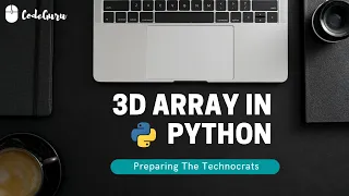 Best Python Tutorial in Hindi 3D array in NumPy Tutorial 41 - for beginners CodeGuru