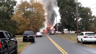 Horse farm fire Ellington CT Oct 2 2020