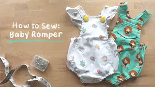 DIY Baby Romper with patterns measurements