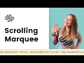 Squarespace Scrolling Marquee Tutorial - How To Create Scrolling Text in Squarespace