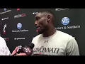 Malik Clements speaks after making huge interception