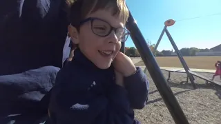 Aiden and Aviana at Zipline park, some first person vr180