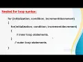 Loop Statements in C Nested for loop control Statement KISWAHILI