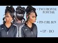 Two Frontal Ponytail Bun Prom Hair Very Detailed Beginner Friendly