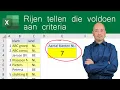 Download Lagu Rijen tellen die voldoen aan criteria (AANTAL.ALS en AANTALLEN.ALS).