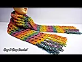Easy Crochet Scarf Crochet unisex scarf Bag O Day Crochet Tutorial 550