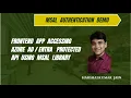 MSAL Authentication Demo Frontend App Accessing Azure AD Protected API Of Backend App