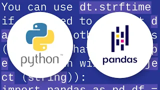 How to change the datetime format in Pandas
