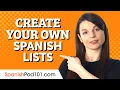 Create Your Own Printable Spanish Vocabulary Worksheets