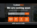 Responsive Coming Soon Page for upcoming website using HTML CSS JS Time Date Countdown page 2023