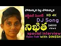 Download Lagu Pothunnava pilla DJ Song2019||Latest Folk Song|| singer nikitha spcial interview promo