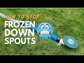 How to Prevent Underground Buried Downspout Pipe From Freezing During the Winter