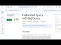 Federated query with BigQuery