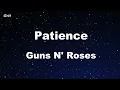 Download Lagu Karaoke♬ Patience - Guns N' Roses 【No Guide Melody】 Instrumental