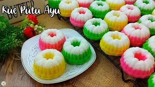 KUE PUTU AYU WARNA WARNI CANTIK MENGEMBANG ENAK EMPUK DAN LEMBUT BANGET