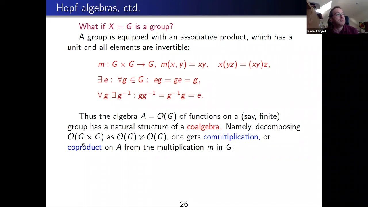 Pavel Etingof | Quantum Groups